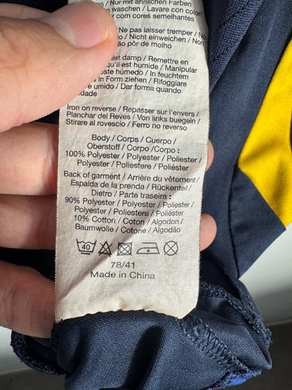 Étiquette d'entretien Umbro intérieure, maillot Suède extérieur Euro 2008