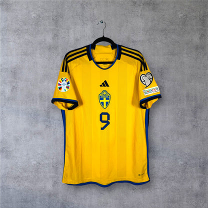 Flocage Isak numéro 9 sur maillot Suède 2022 Domicile