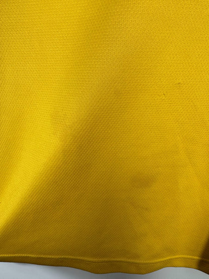 Micro tache peu visible sur le bas du maillot gardien Tottenham 2008-2009, signalée en transparence