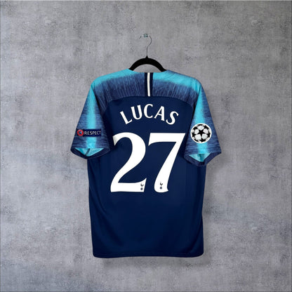Flocage Lucas Moura numéro 27 sur maillot Tottenham 2018-2019 Extérieur