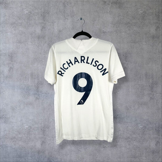 Maillot Tottenham 2021-2022 domicile Pro blanc, dos floqué Richarlison 9 bleu marine
