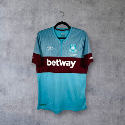Maillot authentique West Ham 2015-2016 Extérieur Umbro vue de face