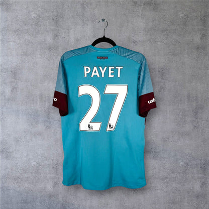 Flocage Payet numéro 27 sur maillot West Ham 2015-2016