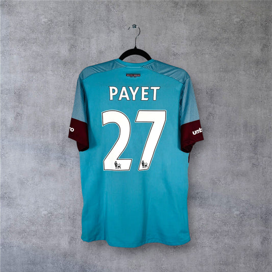 Flocage Payet numéro 27 sur maillot West Ham 2015-2016