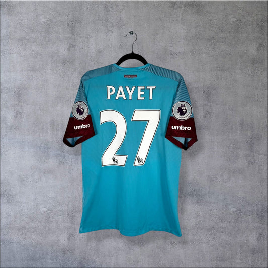 Flocage Payet numéro 27 sur maillot West Ham 2015-2016 Extérieur
