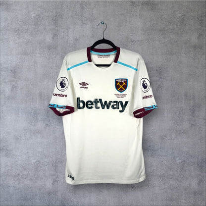Maillot authentique West Ham United 2016-2017 Extérieur Umbro vue de face