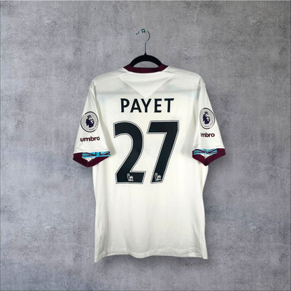 Flocage Payet numéro 27 sur maillot West Ham United 2016-2017 Extérieur