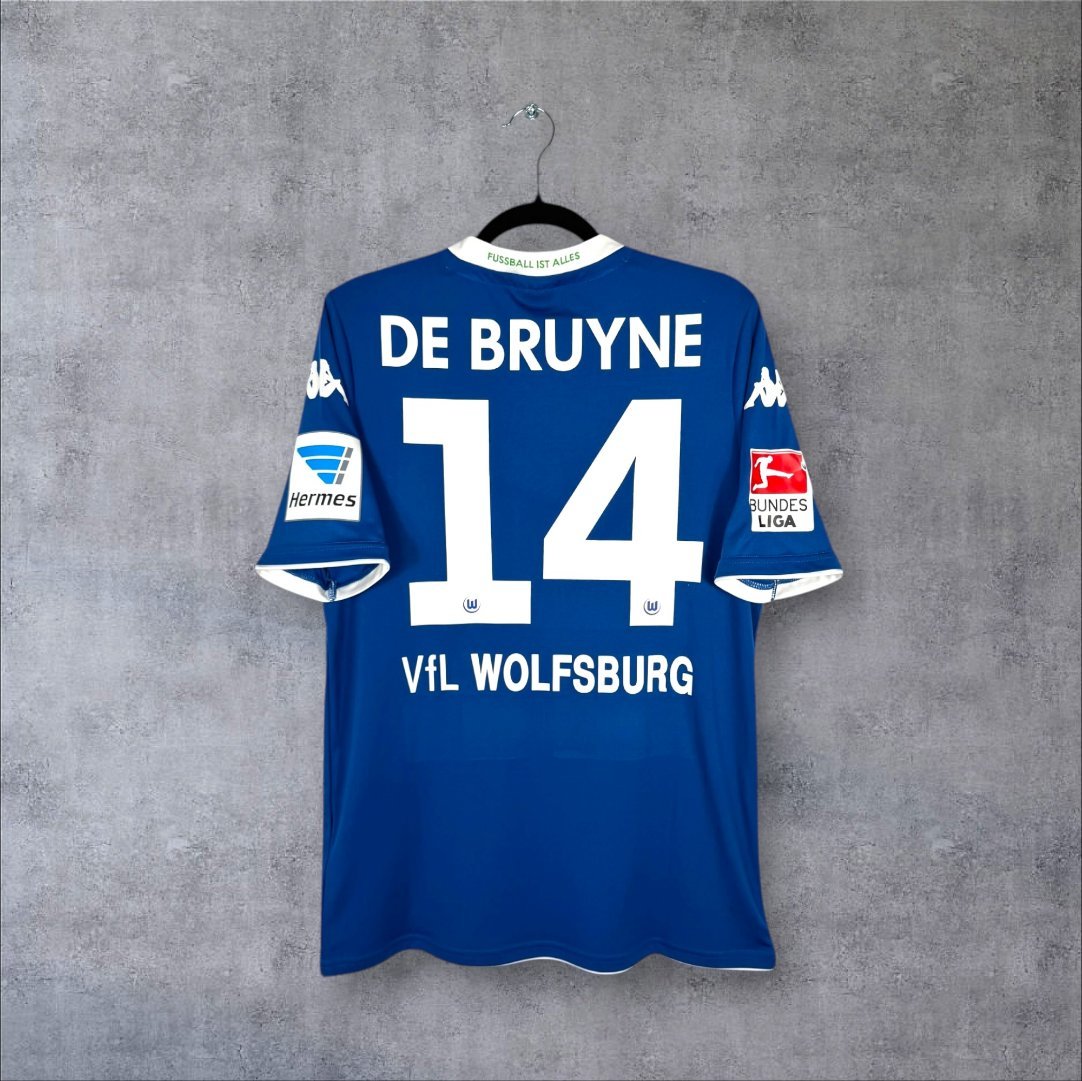 Flocage De Bruyne numéro 14 sur maillot VFL Wolfsburg 2014-2015 Third