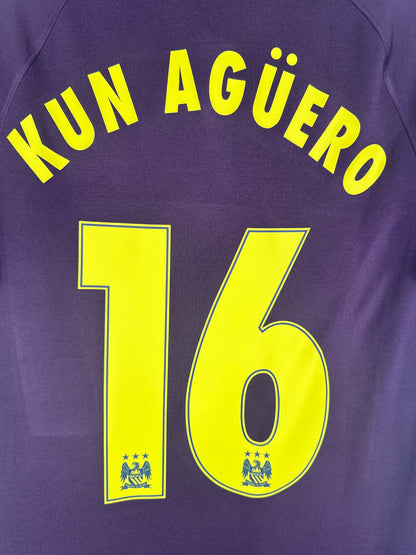 Flocage officiel arrière Agüero 16 - Maillot Manchester City 2014-2015 Third