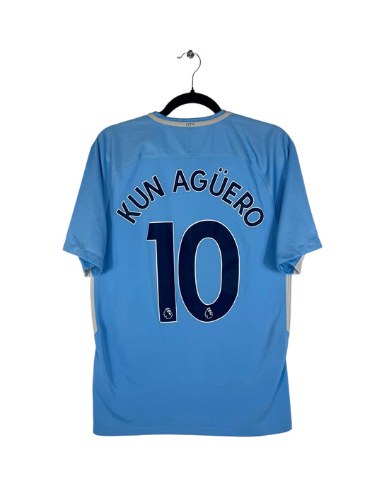 Maillot Manchester City 2017-2018 domicile Agüero