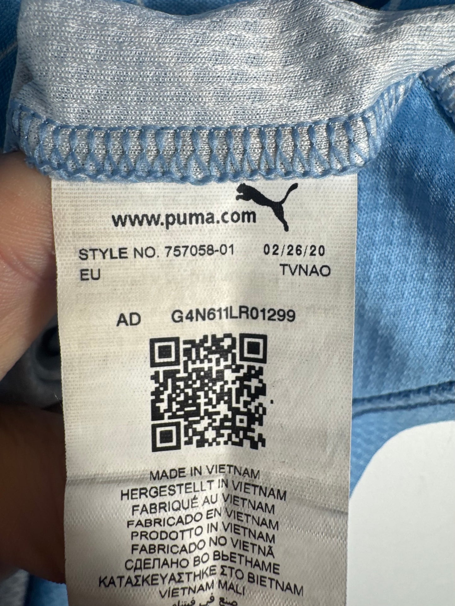 Étiquette d'authenticité officielle et code produit certifié - Maillot Manchester City 2020-2021 Domicile Gabriel Jesus N°9