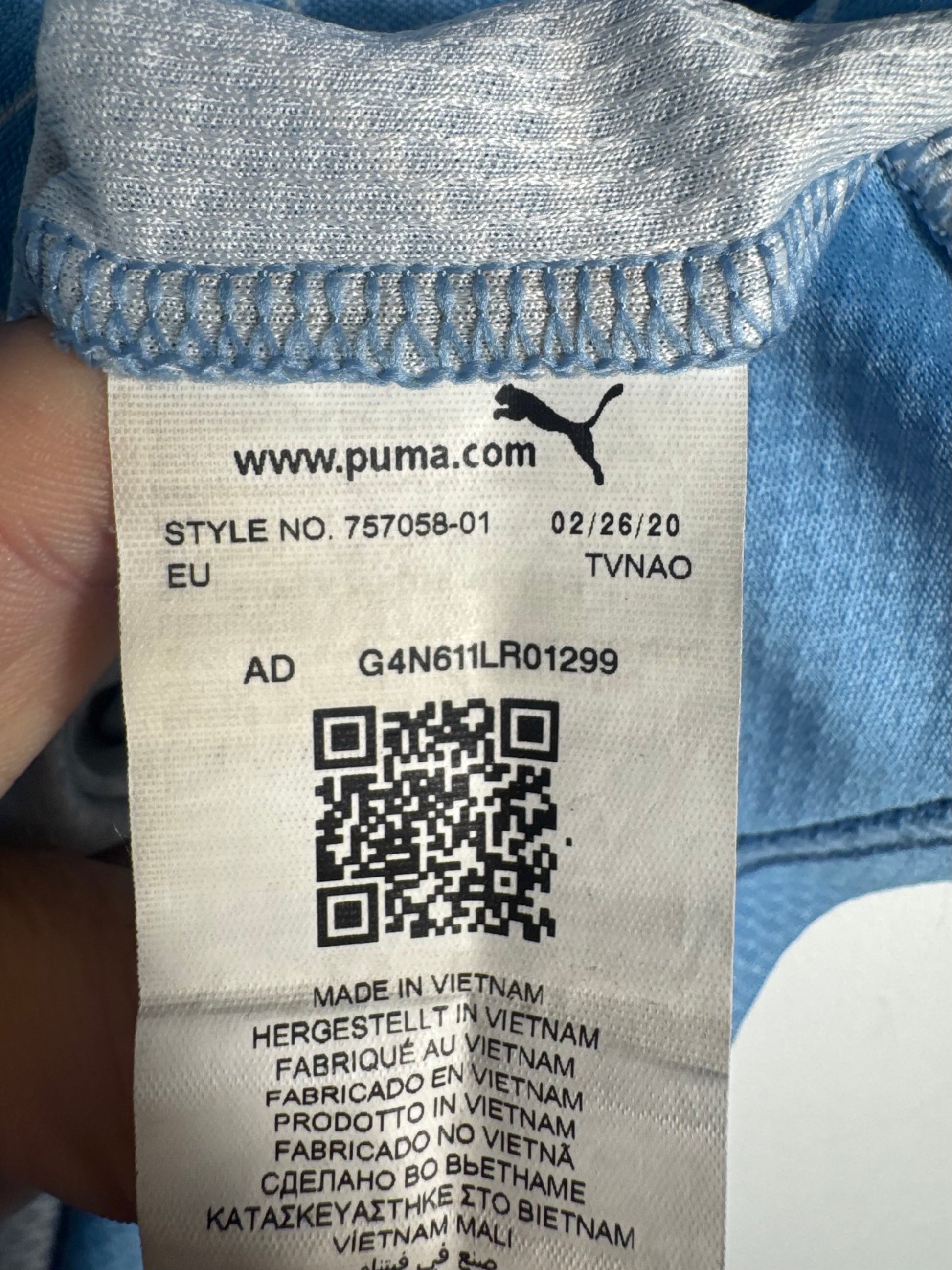 Étiquette d'authenticité officielle et code produit certifié - Maillot Manchester City 2020-2021 Domicile Gabriel Jesus N°9