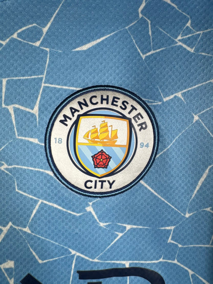 Détails du logo - Maillot Manchester City 2020-2021 Domicile Gabriel Jesus N°9