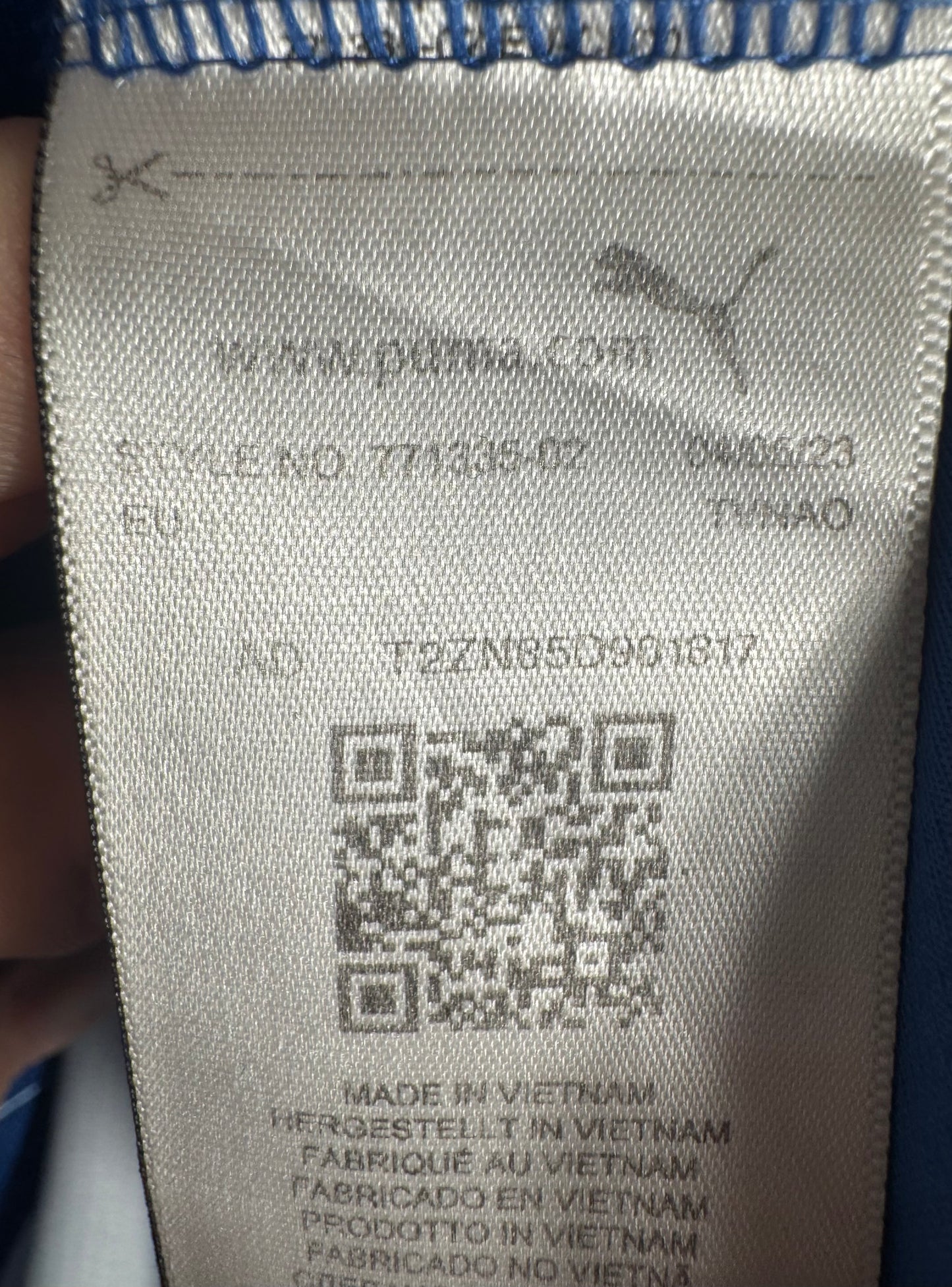 Étiquette d'authenticité officielle et code produit certifié - Maillot OM 2023-2024 Extérieur Aubameyang N°10