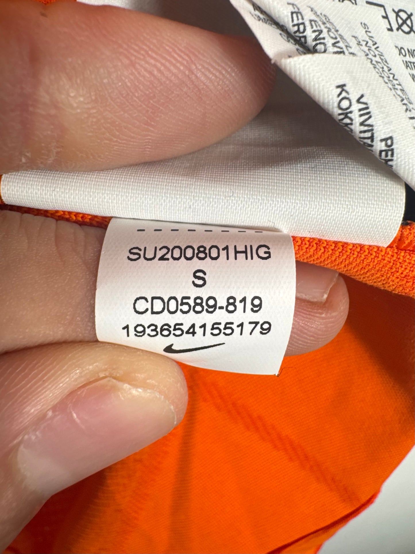 Étiquette d'authenticité officielle et code produit certifié - Maillot Pays-Bas 2020-2022 Domicile Pro Vaporknit Berghuis N°7