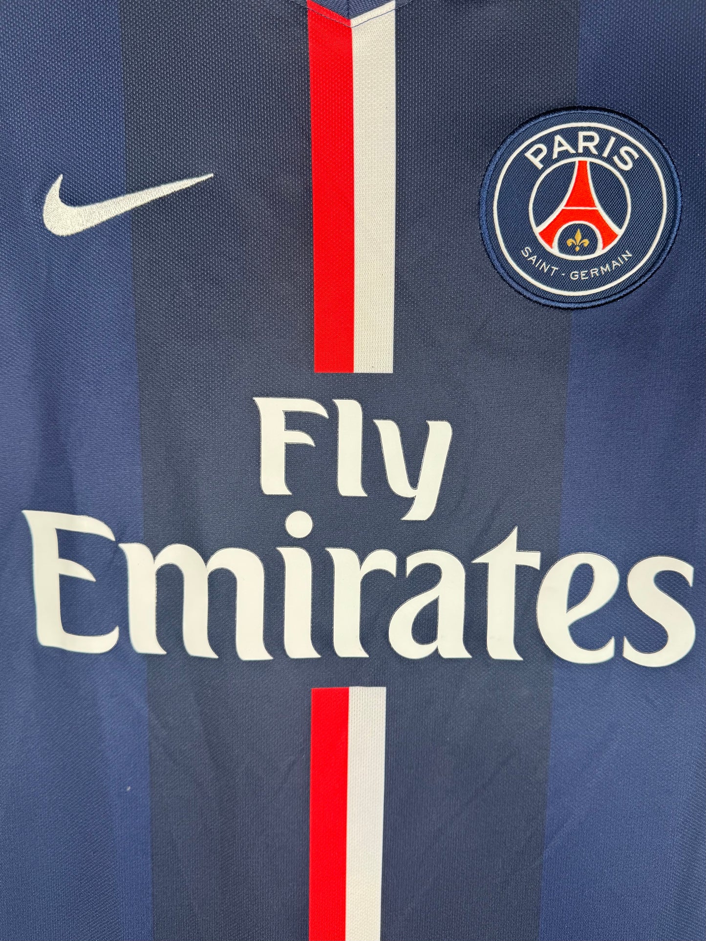 Détails du logo - Maillot PSG 2014-2015 Domicile David Luiz N°32