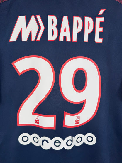 Flocage officiel arrière Mbappé 29 - Maillot PSG 2017-2018 Domicile Mercurial