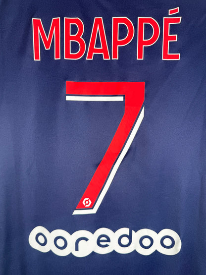 Flocage officiel arrière Mbappé 7 - Maillot PSG 2020-2021 Domicile