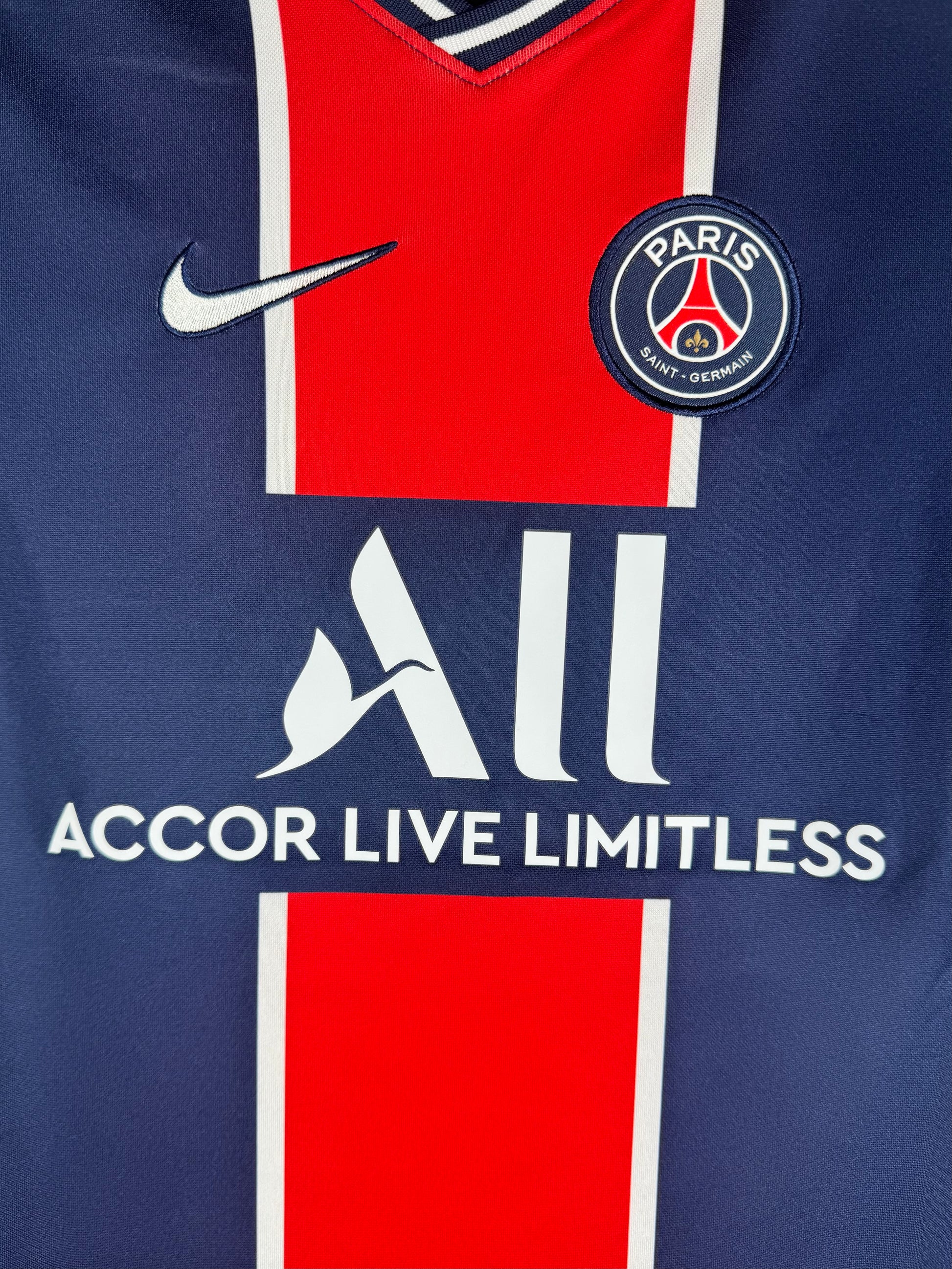 Détails du logo - Maillot PSG 2020-2021 Domicile Mbappé N°7